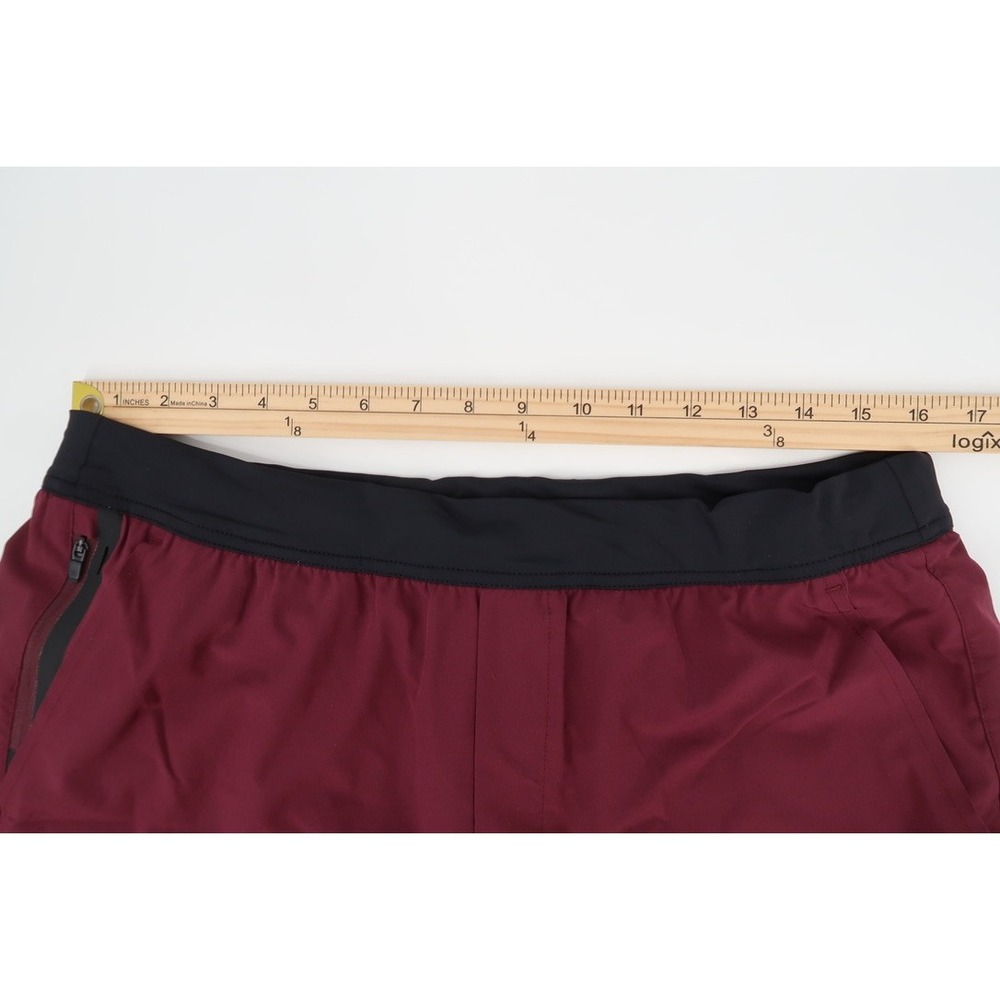 Ten Thousand Interval Shorts Mens Large Burgundy Lined 7" Inseam Training - Picture 6 of 9